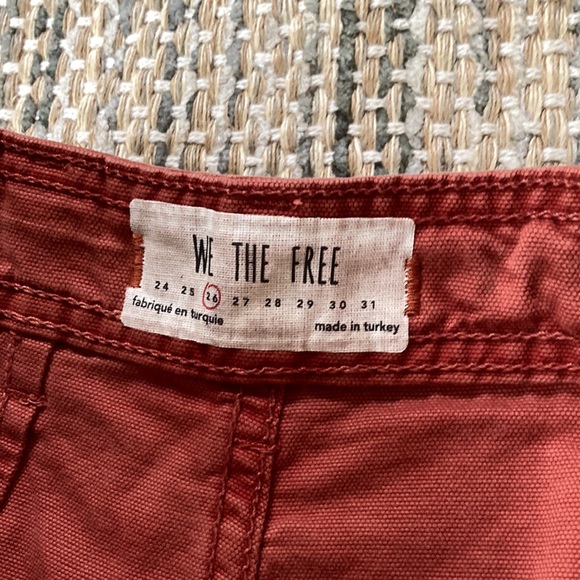 Free People Rust Wide Leg Pants size 26 - Picture 3 of 5